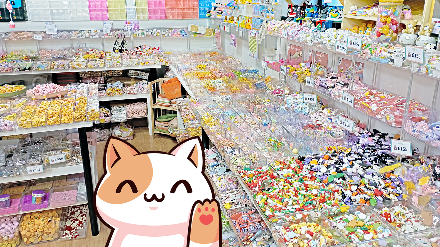 una piccola parte di iido, migliaia di charms kawaii ti aspettano a Roma in zona Tuscolana