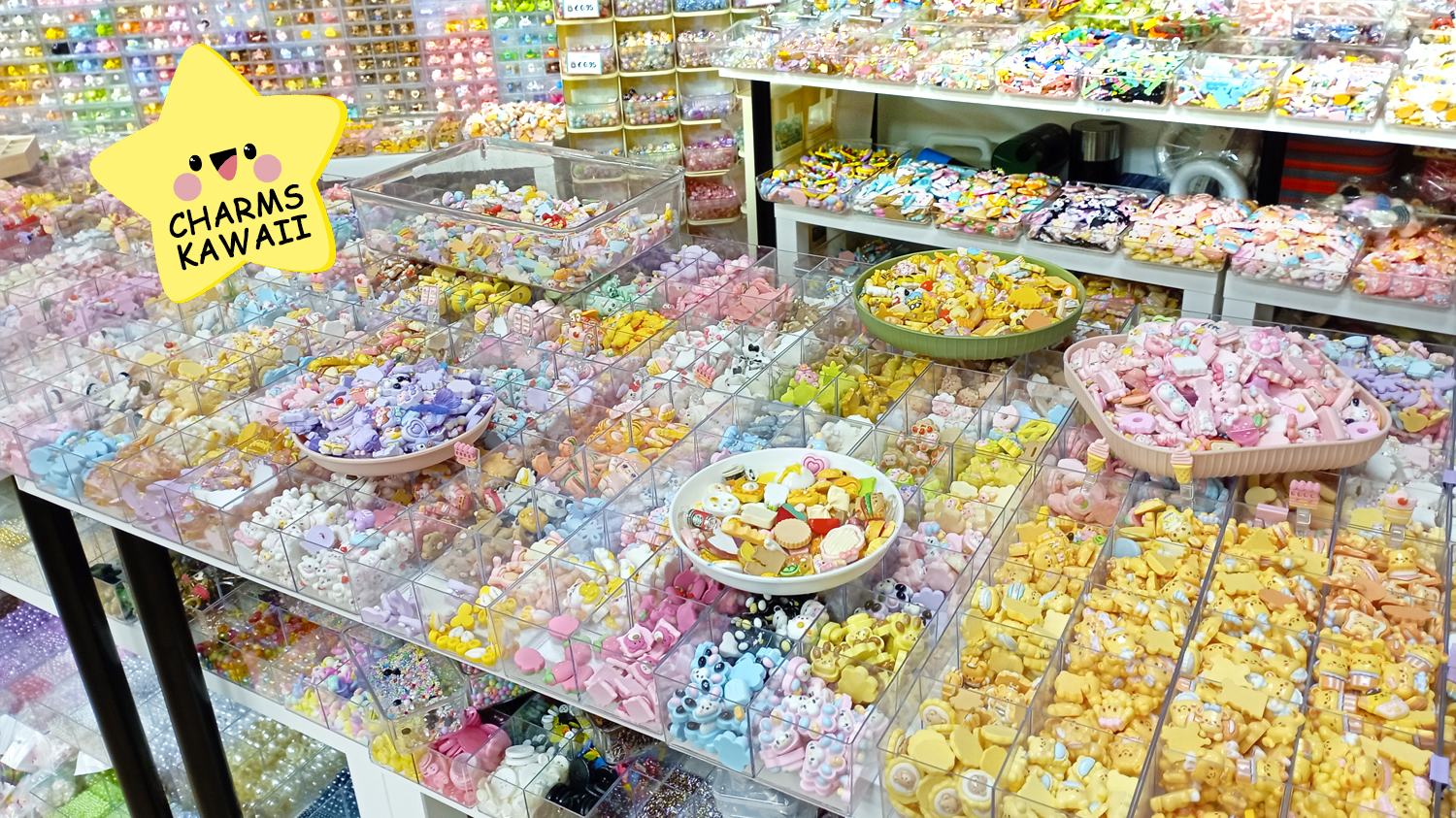 una piccola parte di iido, migliaia di charms kawaii ti aspettano a Roma in zona Tuscolana