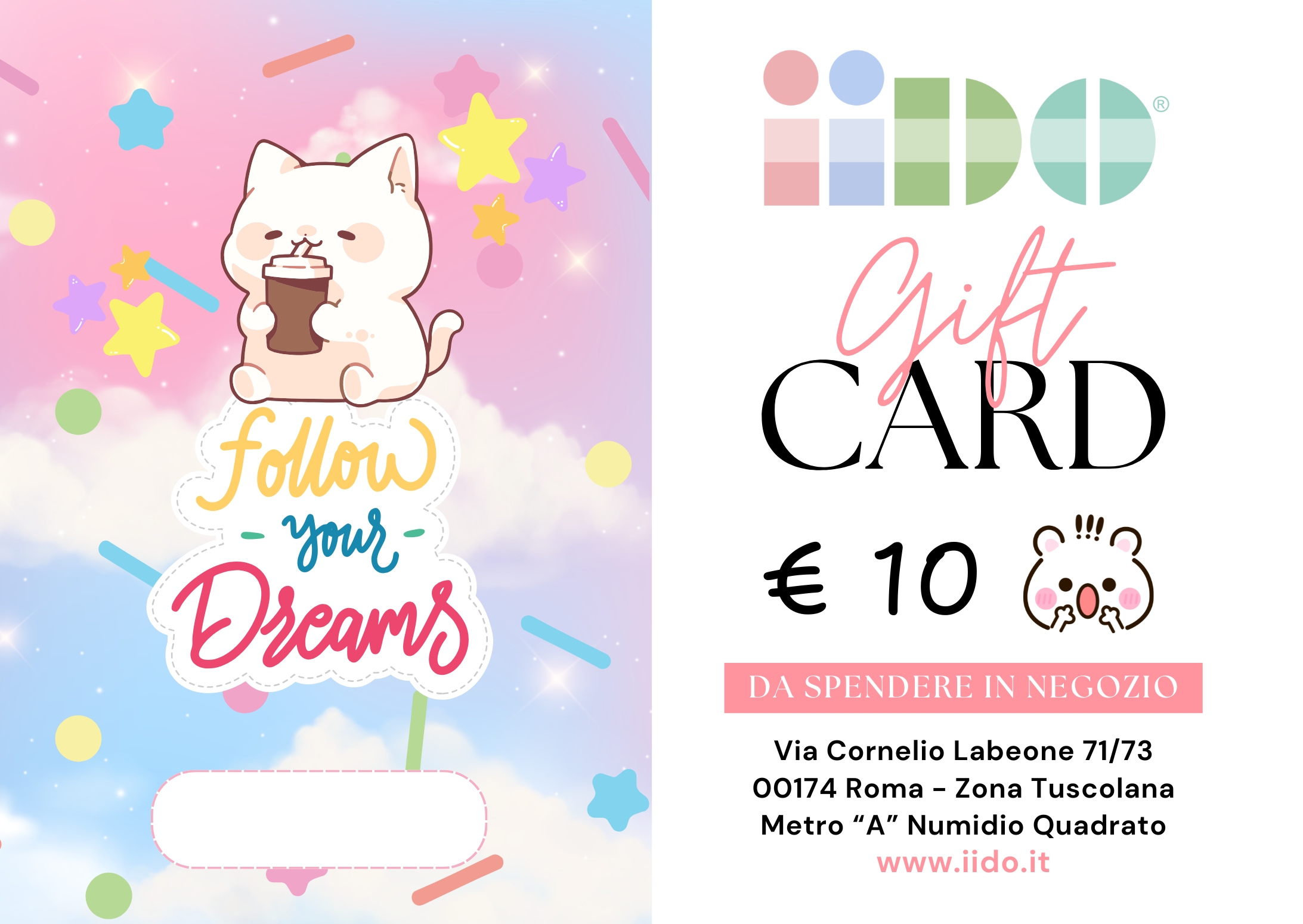 Gift Card creative - laboratori e workshop da iido - Roma