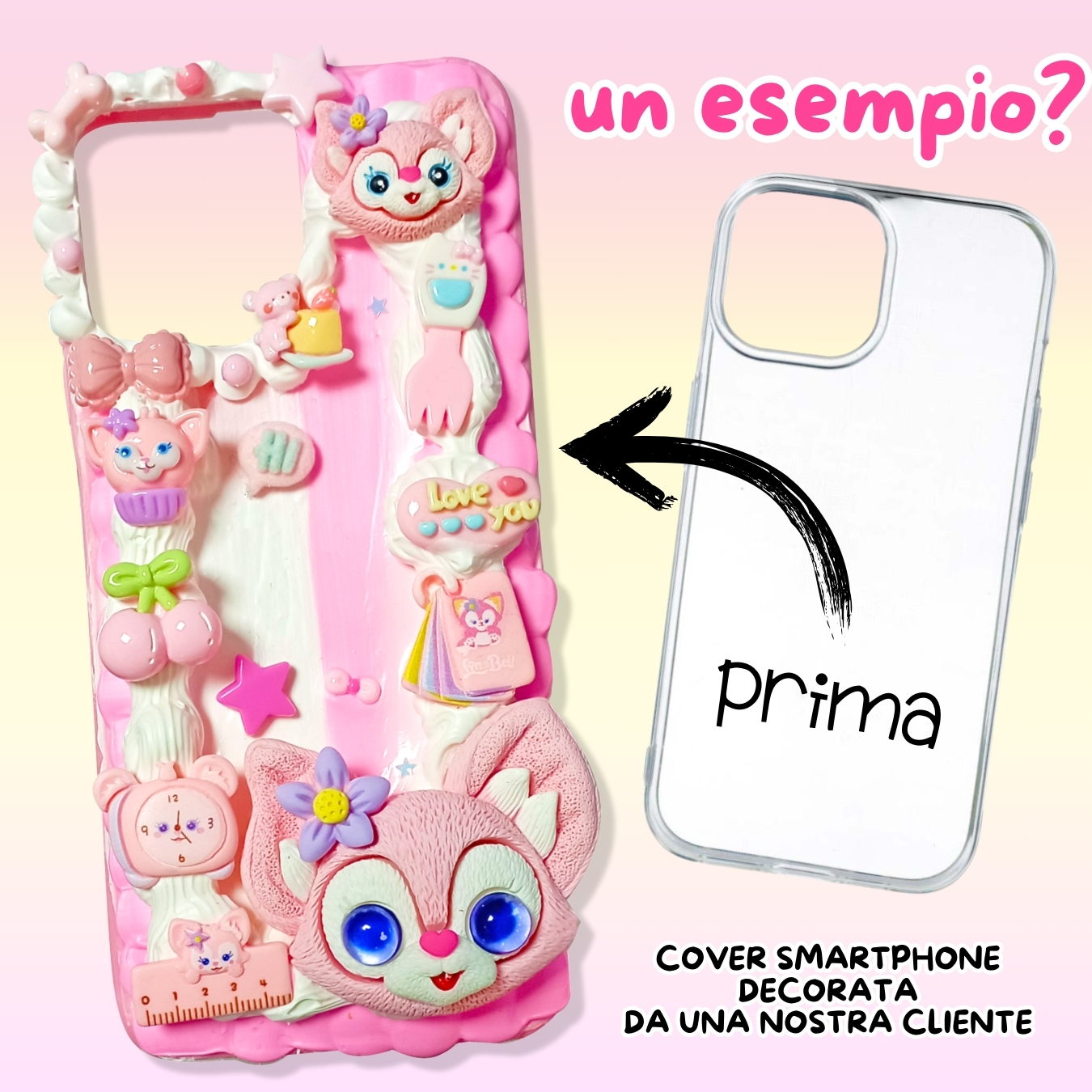 decoden phone case - cover kawaii - decoden shop roma iido