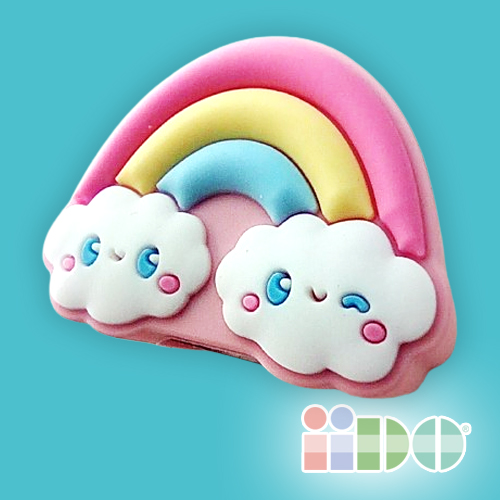 Tempera matite kawaii in gomma, arcobaleno, da iido a Roma