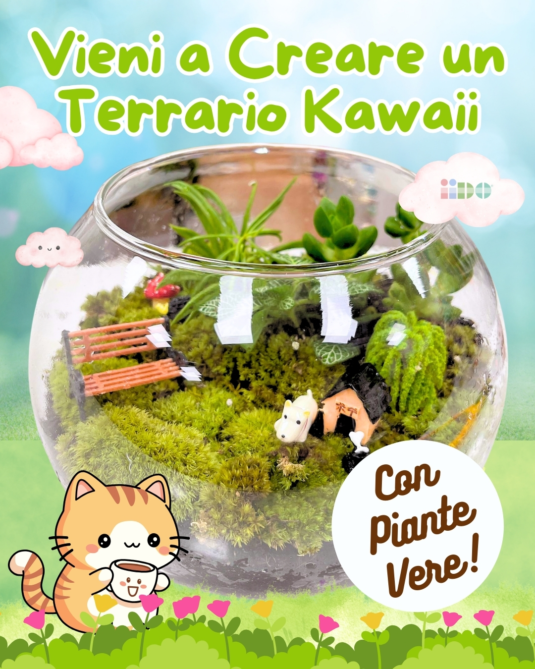 finta torta realizzata con colla cremosa decoden e charms kawaii - iido, decoden shop roma
